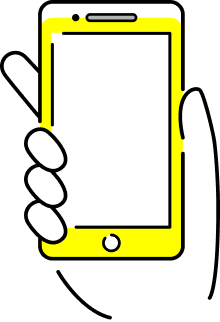 スマホを持つ手